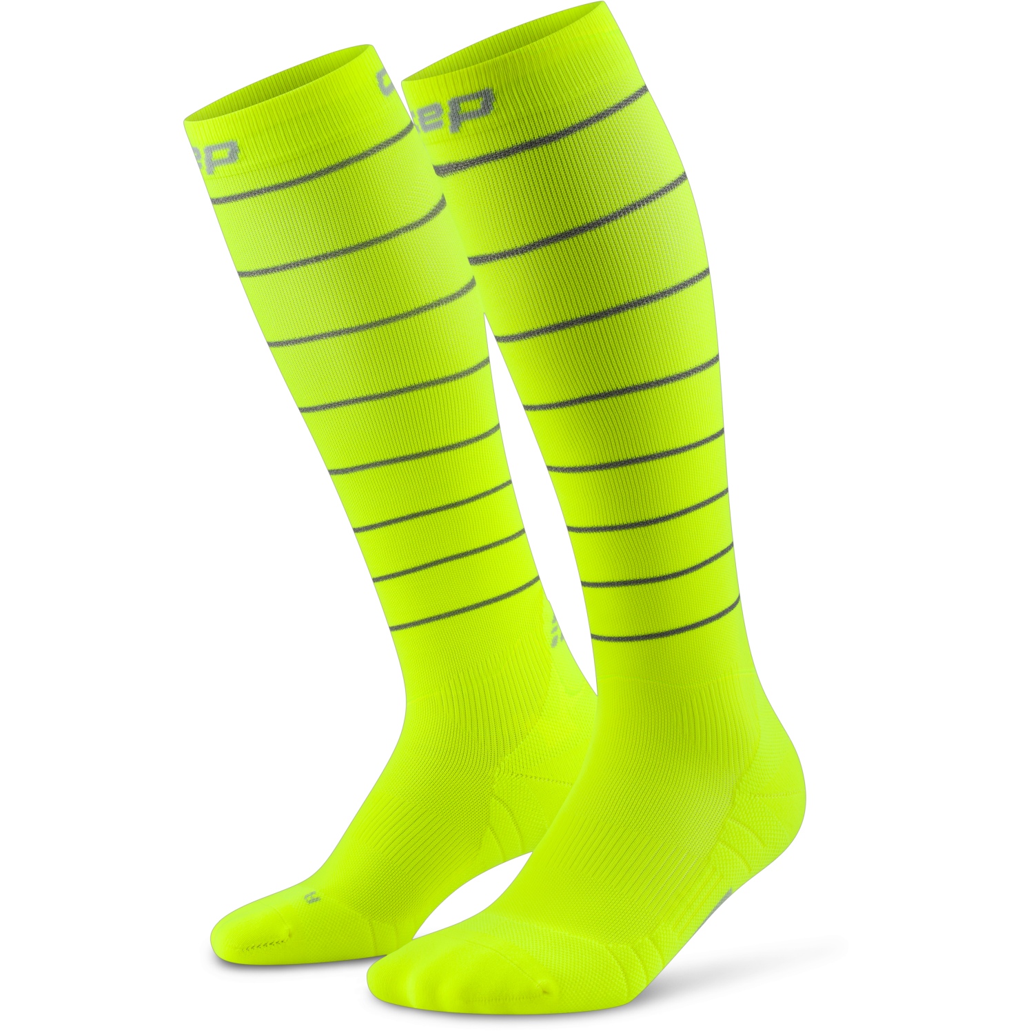 Produktbild von CEP Pro Run Reflective Tall Kompressionssocken Herren - neon yellow