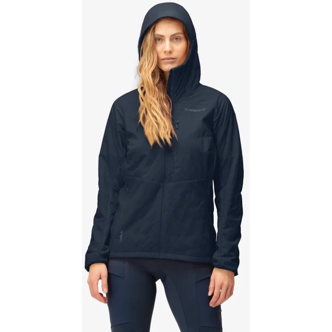Norrona lyngen Alpha100 Zip Hood Jacke Damen - Indigo Night