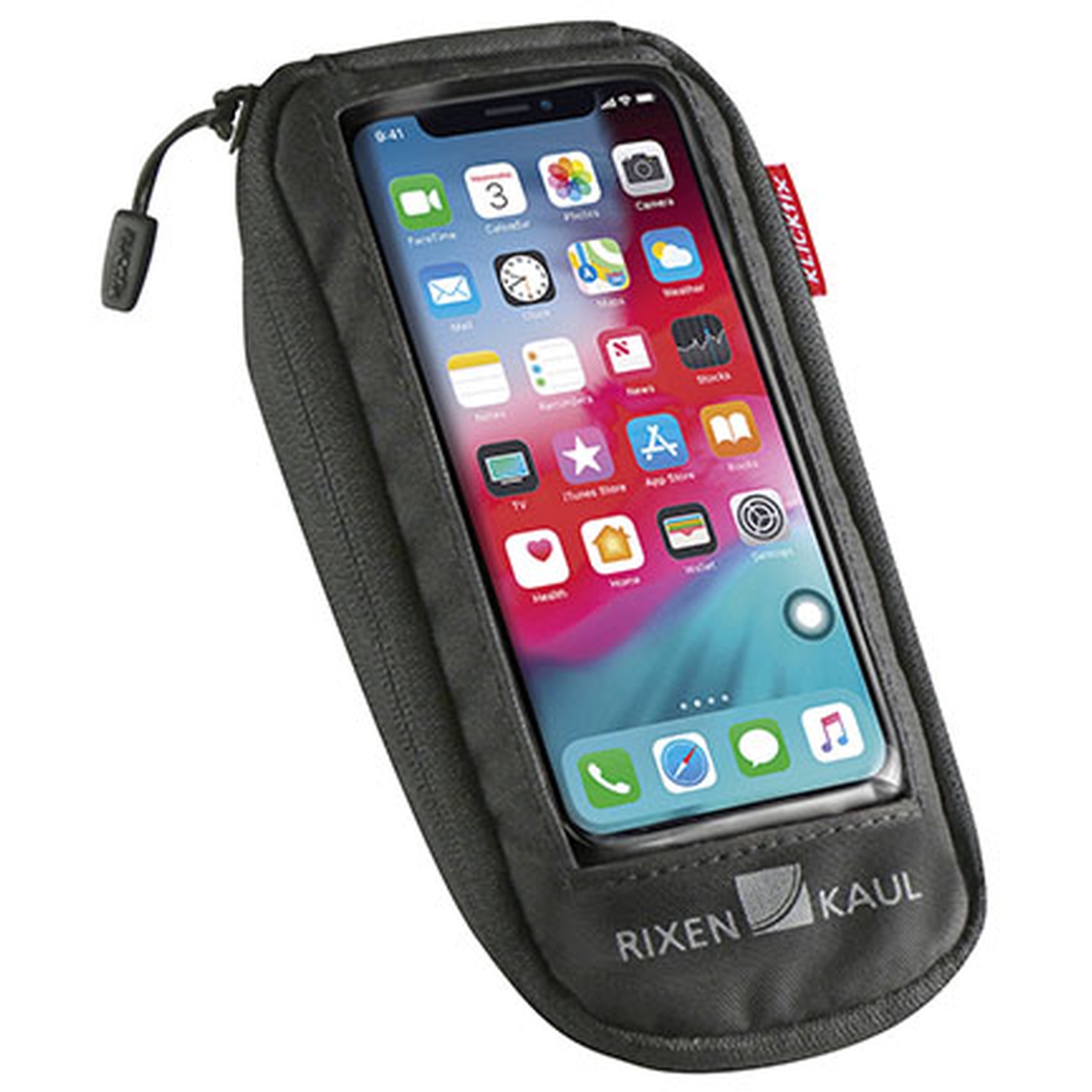 KLICKfix PhoneBag Comfort M Smartphone Sacoche Guidon - noir - BIKE24