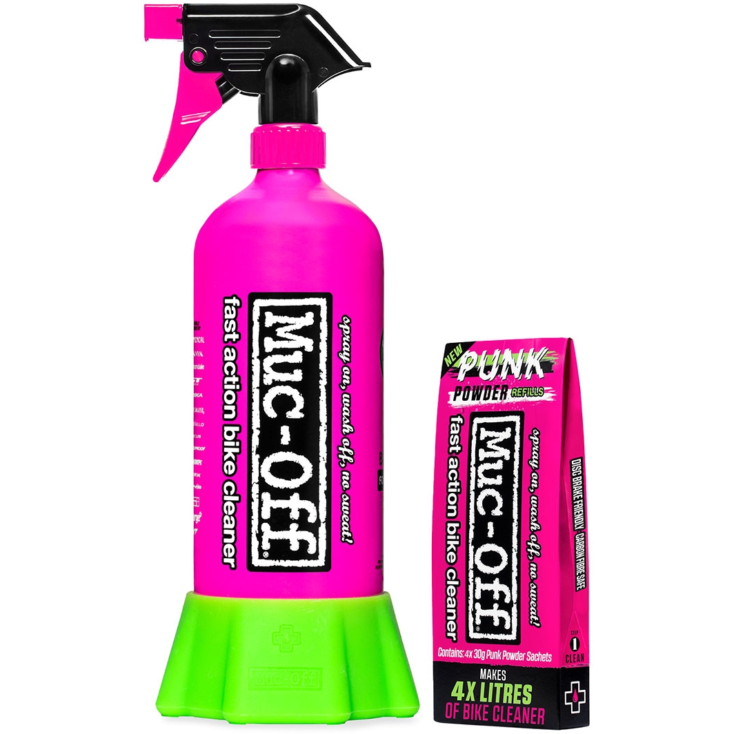 Productfoto van Muc-Off Bottle For Life Bundle Bike Cleaner (incl. 4 x Punk Powder) - black