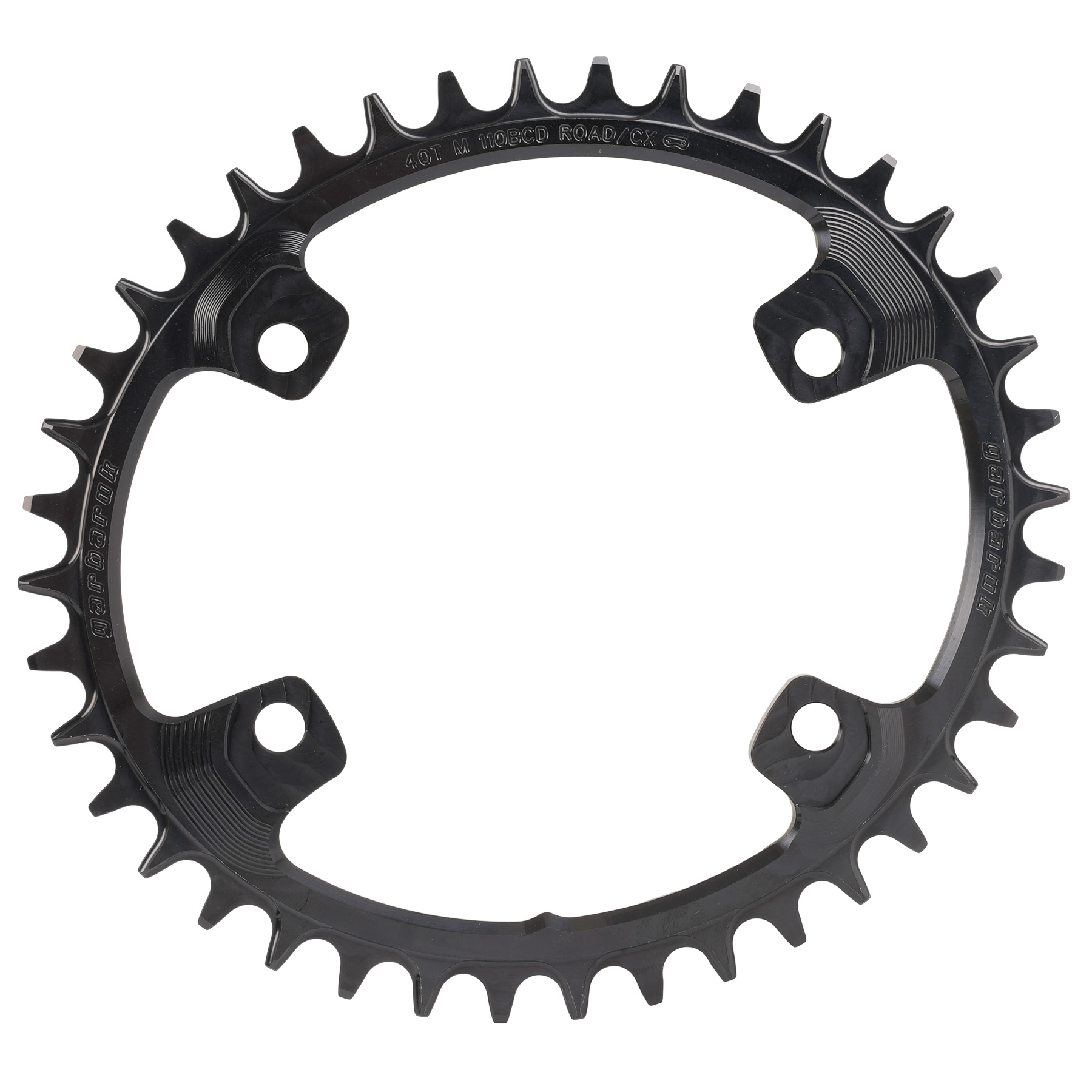 Bild von Garbaruk Road/CX/Gravel Kettenblatt - 110 mm / Oval / Narrow-Wide - für Shimano GRX - schwarz