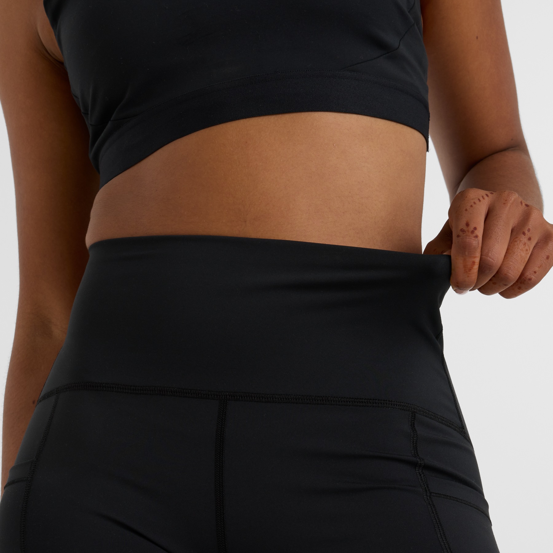 Short De Course The Upside Femme Taille 8 - Léger, Taille Basse, Poche, Couleur Gunmetal