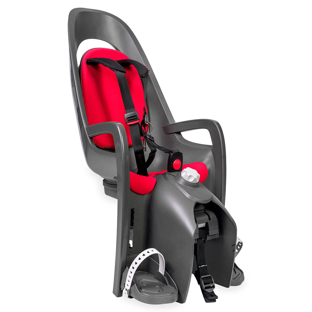 Produktbild von Hamax Caress Fahrrad-Kindersitz für Gepäckträgermontage - grau/rot