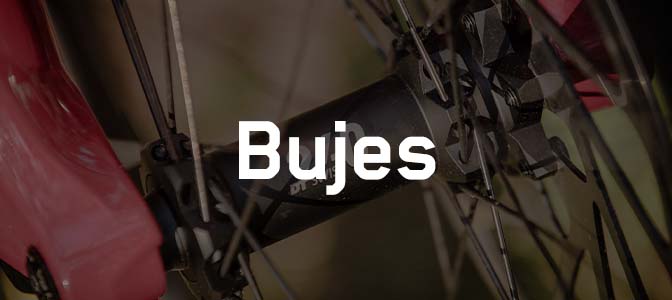 Bujes de bicicletas de carretera o de MTB con rueda libre de piñón.