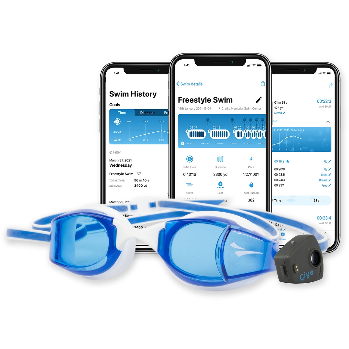 Immagine di FINIS, Inc. Smart Goggle Kit - blu