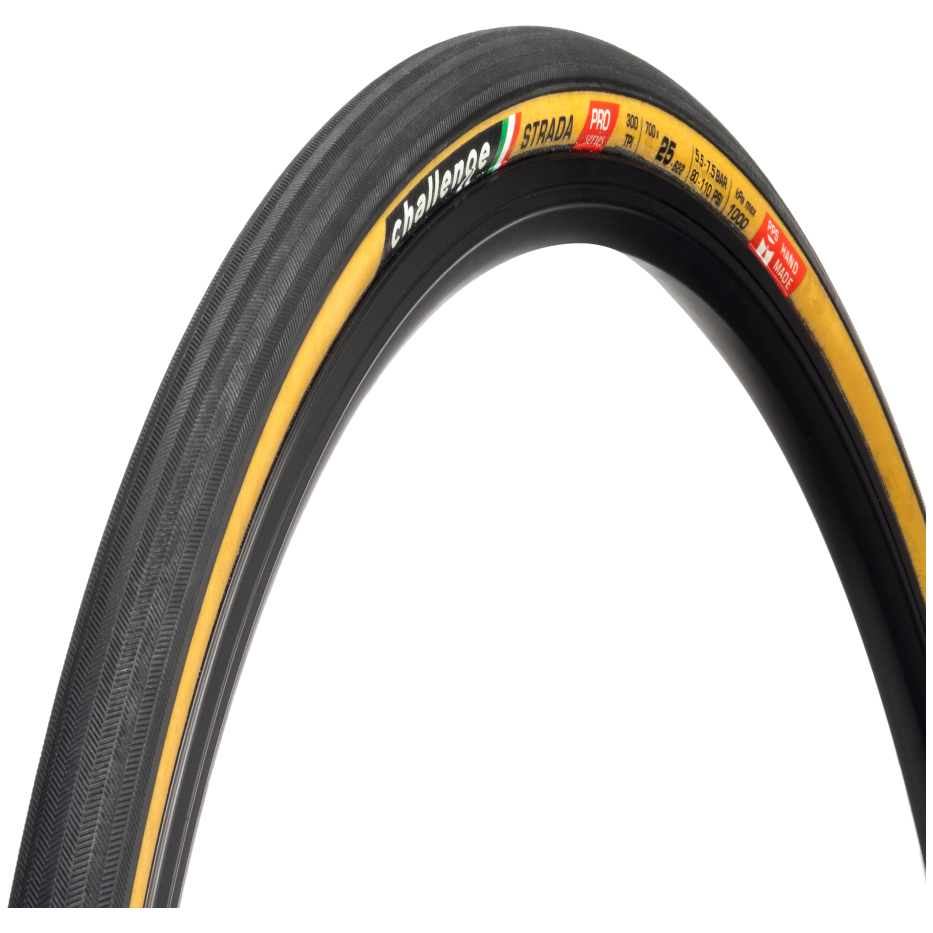 Image of Challenge Strada Pro HCL Folding Tire - 25-622 - black/tan