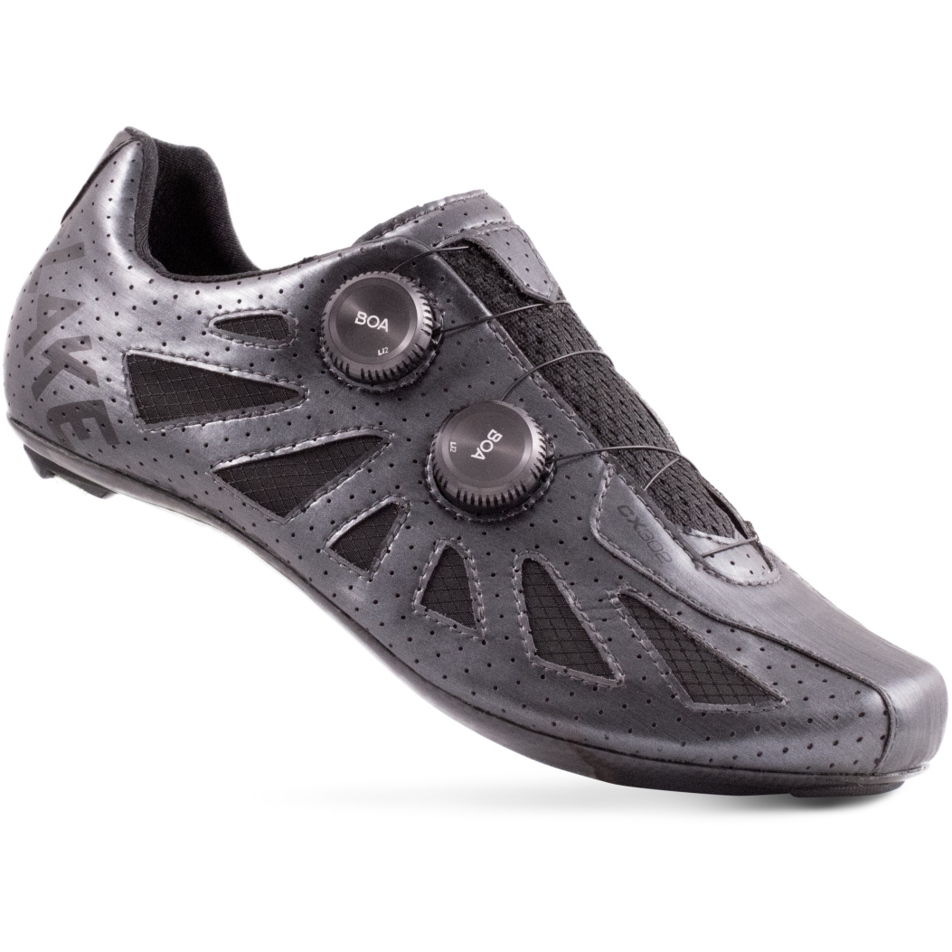 Picture of Lake CX 302-XX Extra Wide Road Shoes - metal/black