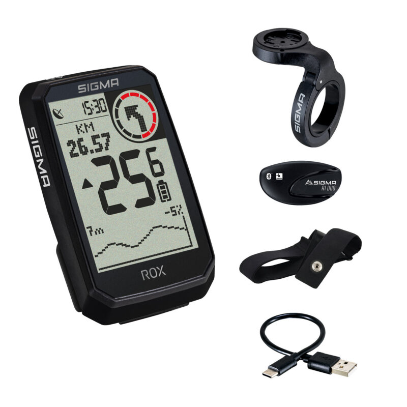 Picture of SIGMA ROX 4.0 Endurance GPS Cycle Computer - HR Set - black