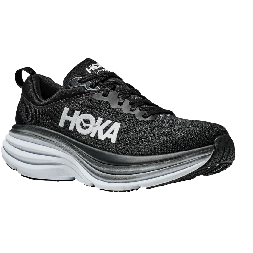 Hoka Bondi 8 Running Shoes Women - EU 44 - black/white | BIKE24