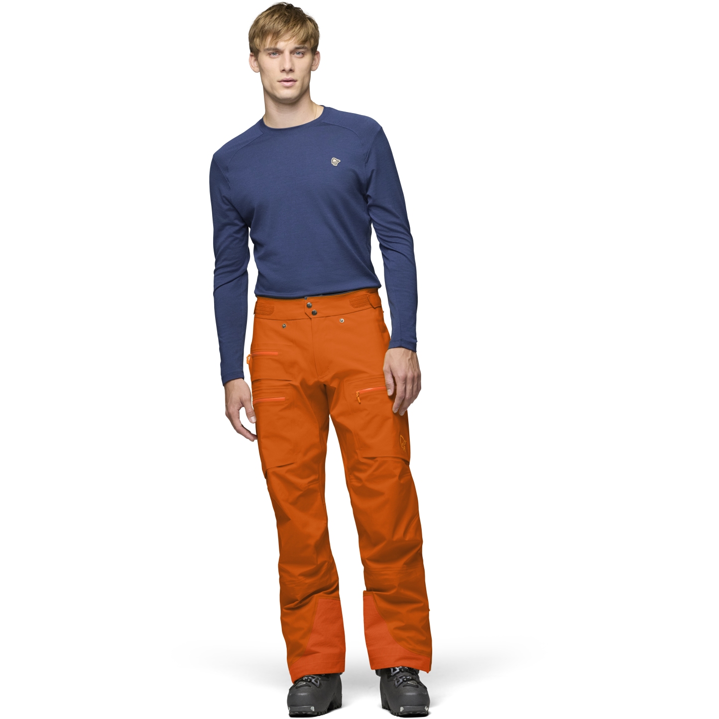 Norrona lyngen Gore-Tex Pants Men - Gold Flame | BIKE24