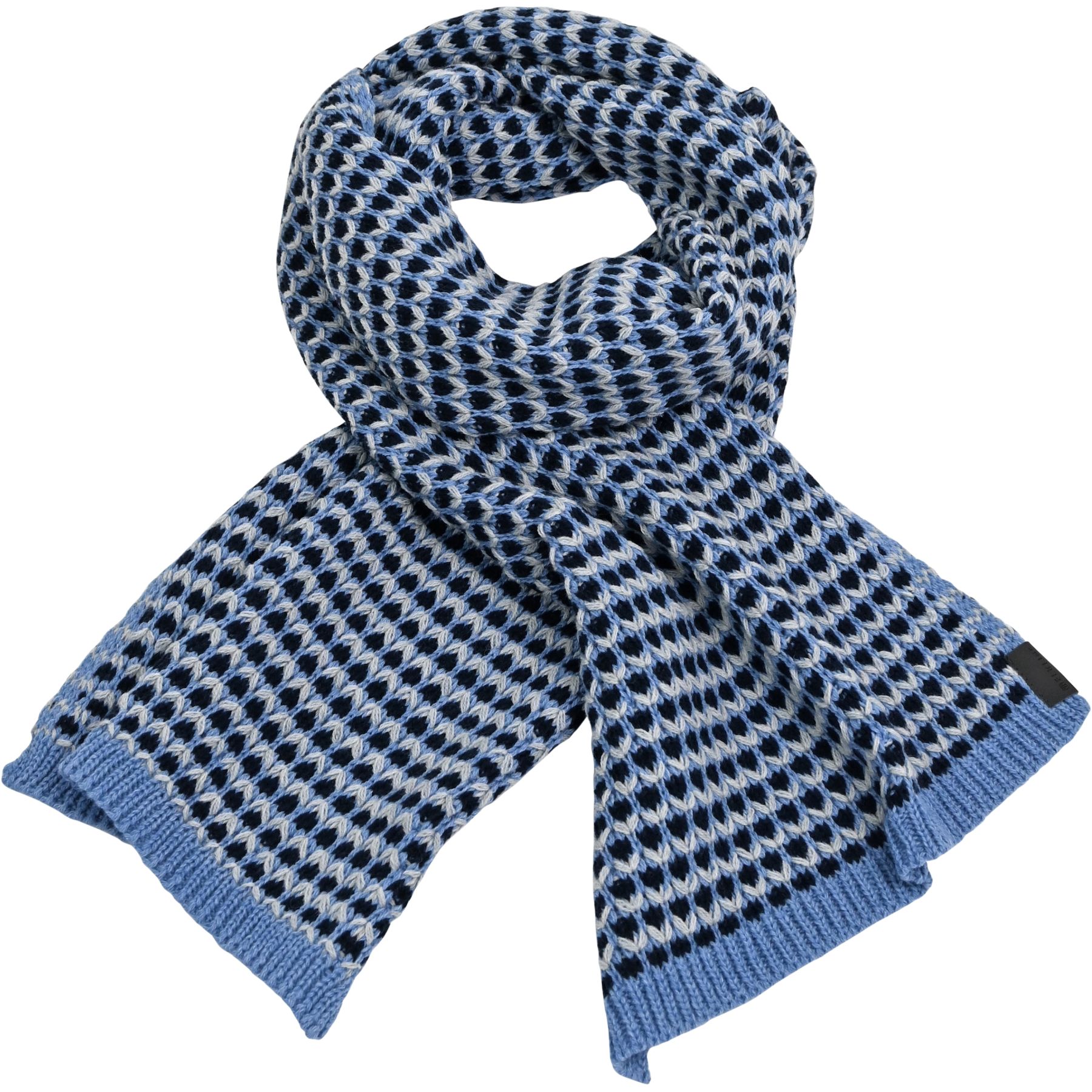 Picture of Elkline RETRO CHARME Scarf - bluemelange - navy