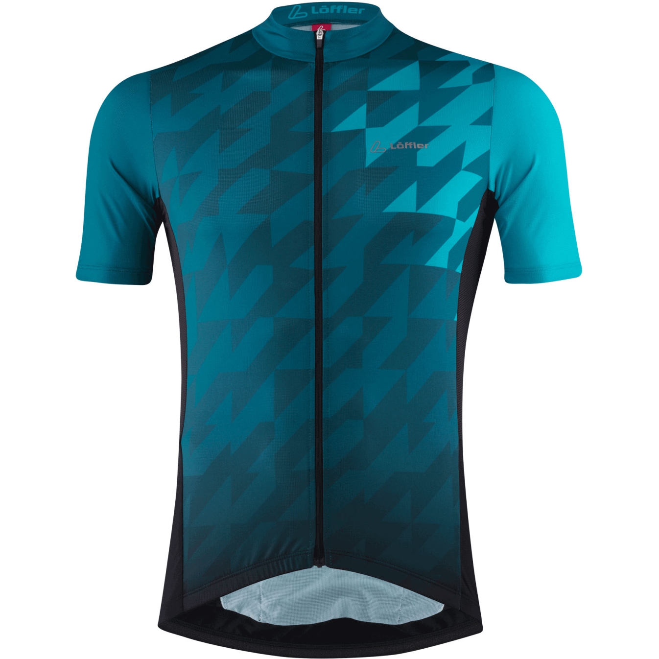Productfoto van Löffler Zack Mid Full Zip Fietsshirt Heren - blue coral 373