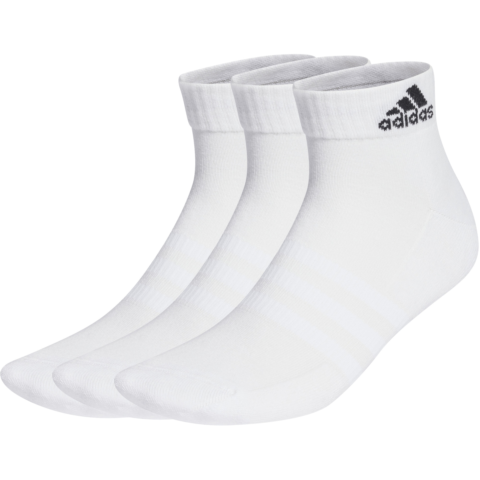 adidas Cushioned Sportswear Ankle Socks - 3 Pairs - white/black HT3441 ...