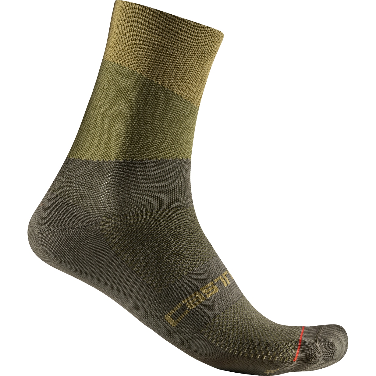 Picture of Castelli Orizzonte 15 Socks - sage/deep green 310