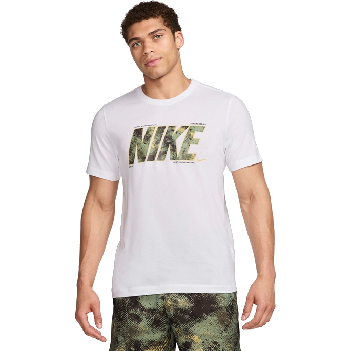 Nike Dri FIT Tee Camo Men white FZ8038 100 BIKE24