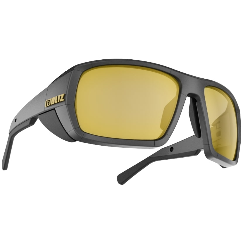 Picture of Bliz Peak Glasses - Polarized - Black / Brown with Gold Mirror