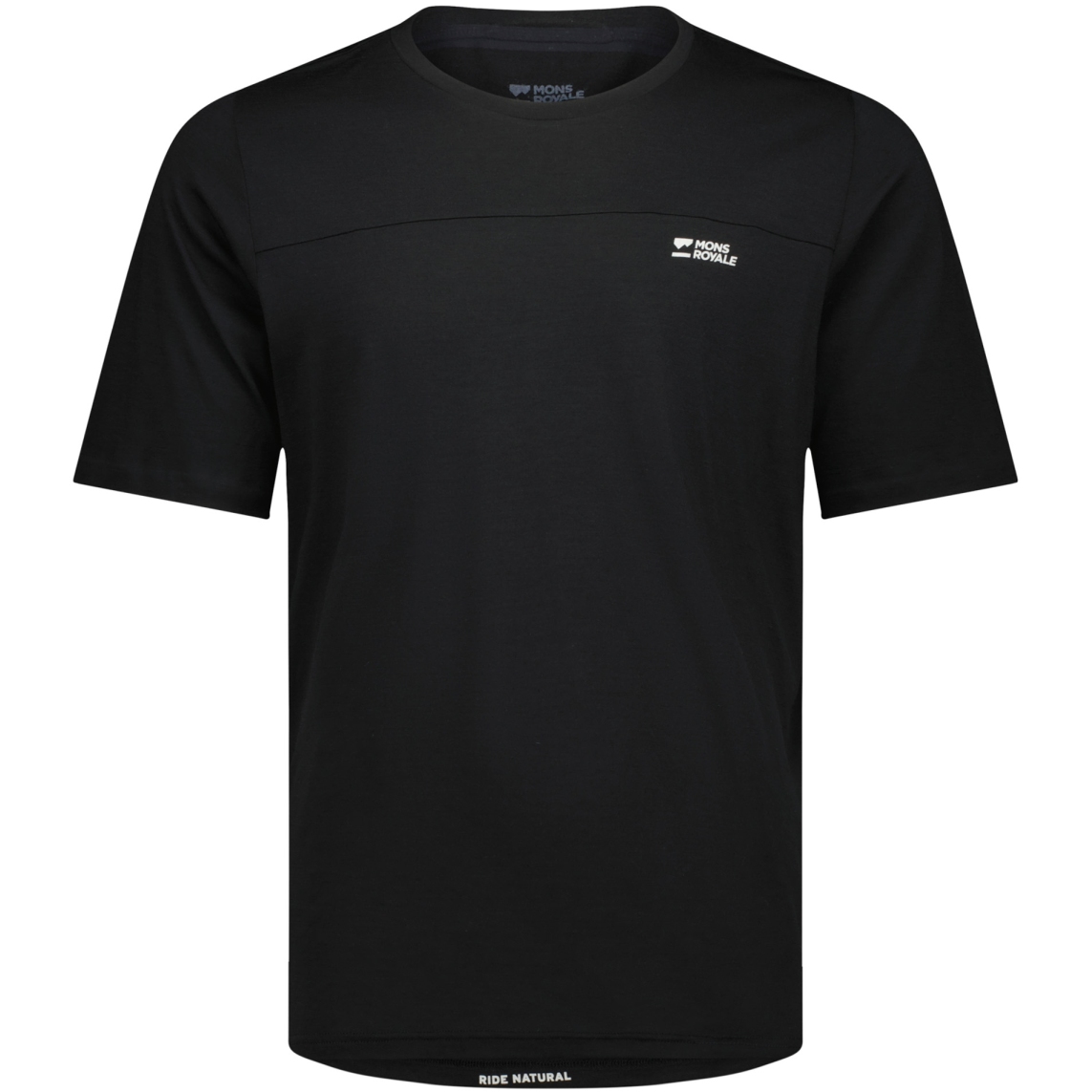Produktbild von Mons Royale Diversion Merino Fahrrad-Kurzarmtrikot Herren - schwarz