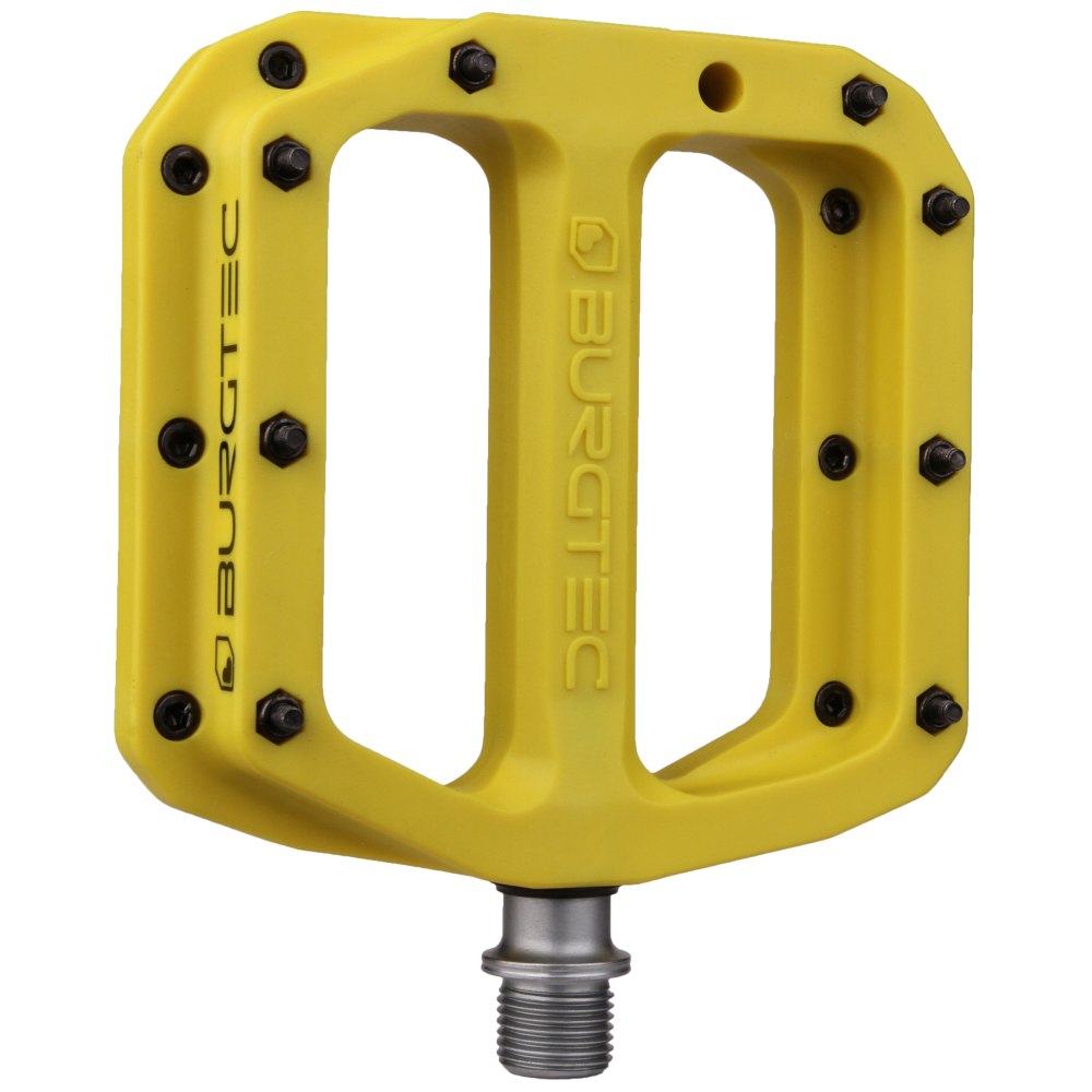 Picture of Burgtec Composite MK4 Flat Pedals - sunset yellow