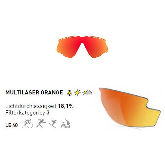 Imagen de Rudy Project Lentes Intercambiables - Defender Polar 3FX - Multilaser Orange