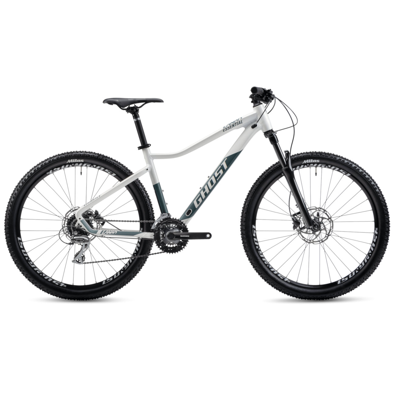 Picture of Ghost LANAO Essential - 27.5&quot; Women Mountain Bike - 2023 - perl white / metallic green bay