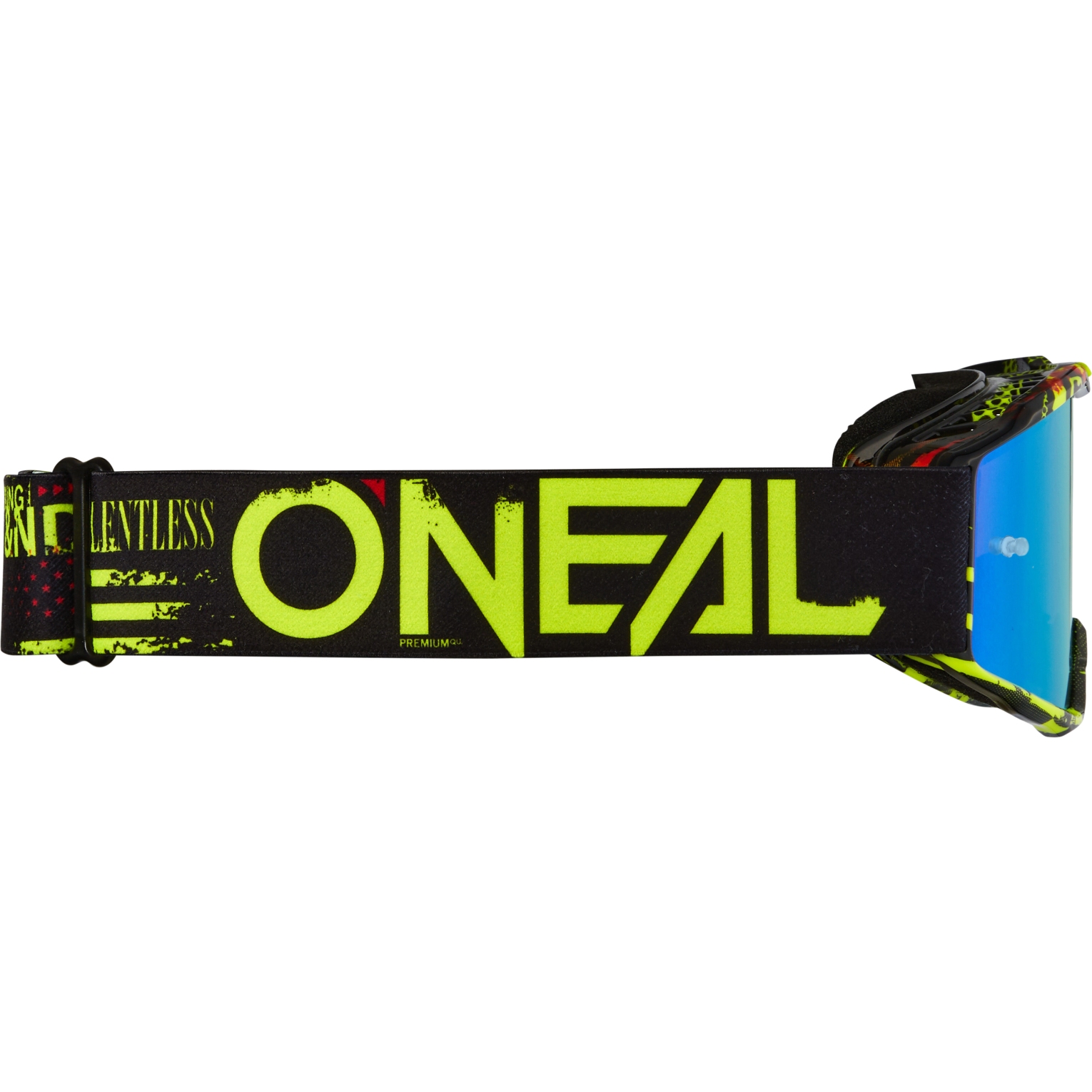 Lunettes De Sport O'Neal B10 Attack Youth MX - Pour Enfants - Noir/Jaune/Bleu Radium