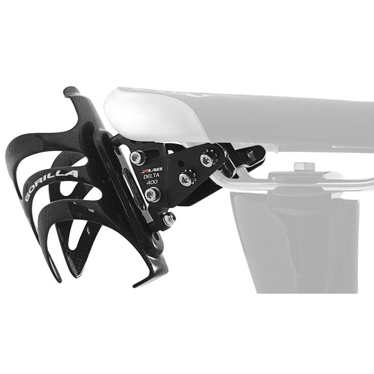 XLAB Delta 400 Adapter + Gorilla Carbon Bottle Cage - black | BIKE24