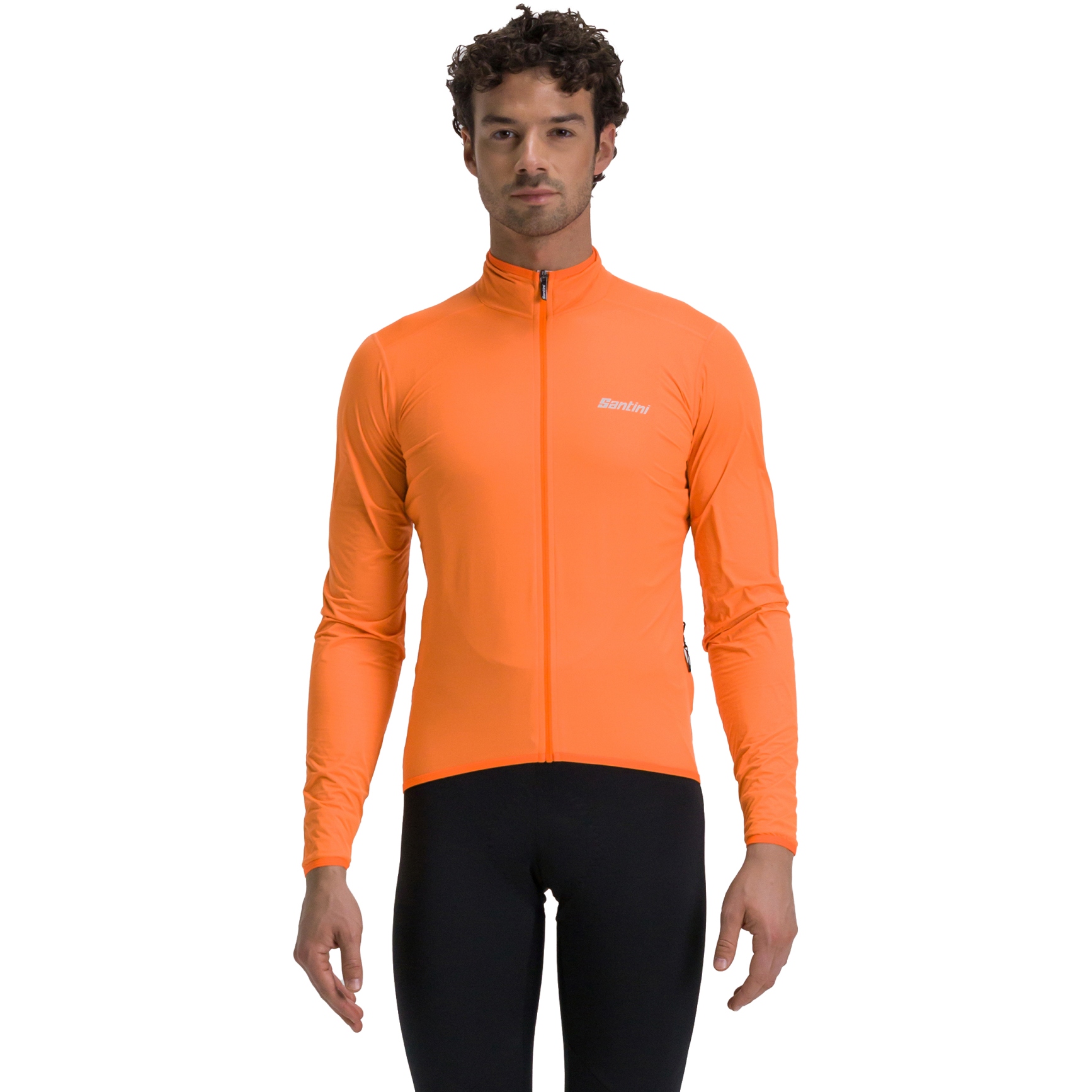 Produktbild von Santini Guard Nimbus Cycling Regenjacke SP52275GUARDNIMB - orange fluo AF