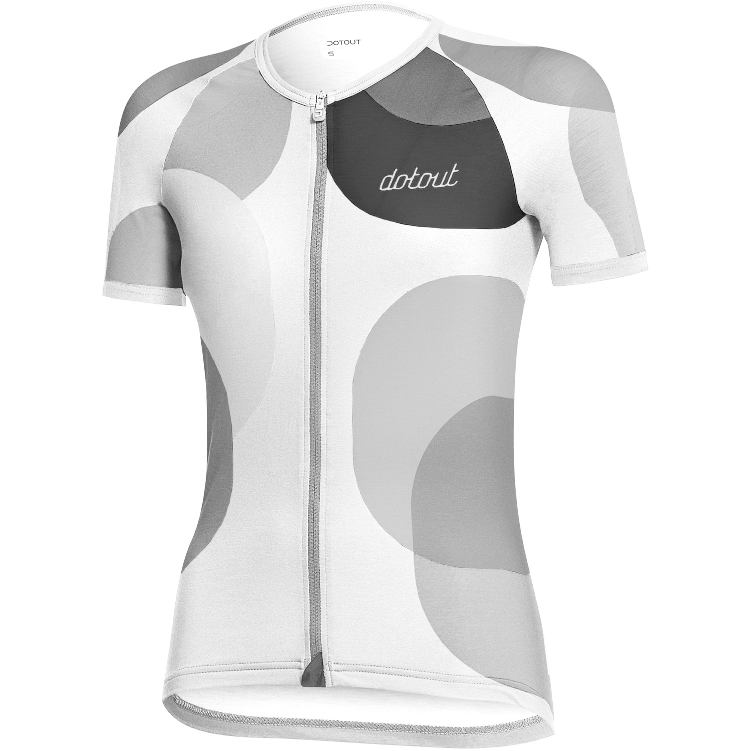 Productfoto van Dotout Camou Fietsshirt Dames - wit/zwart