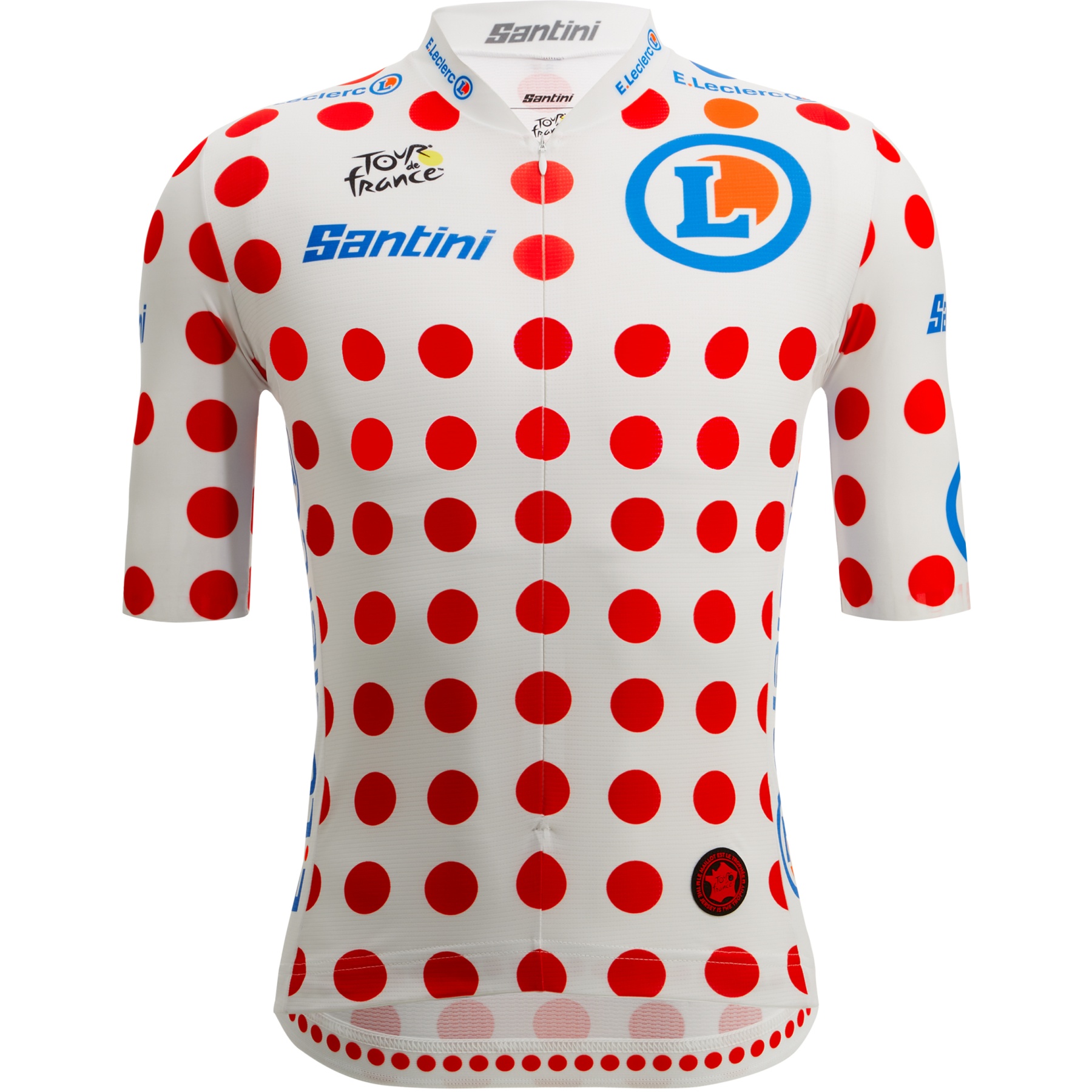 Produktbild von Santini GPM Leader Kurzarmtrikot - Tour de France™ 2023 Collection - TF9440023TDFKOM - pois PO