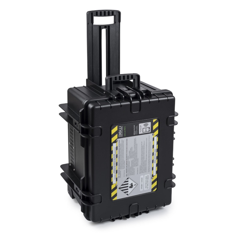 B&W Battery.Case P908.16 – Mallette De Transport Pour Batteries Lithium-ion, Charge Max 16 Kg, Anti-feu, Filtres, Roulettes