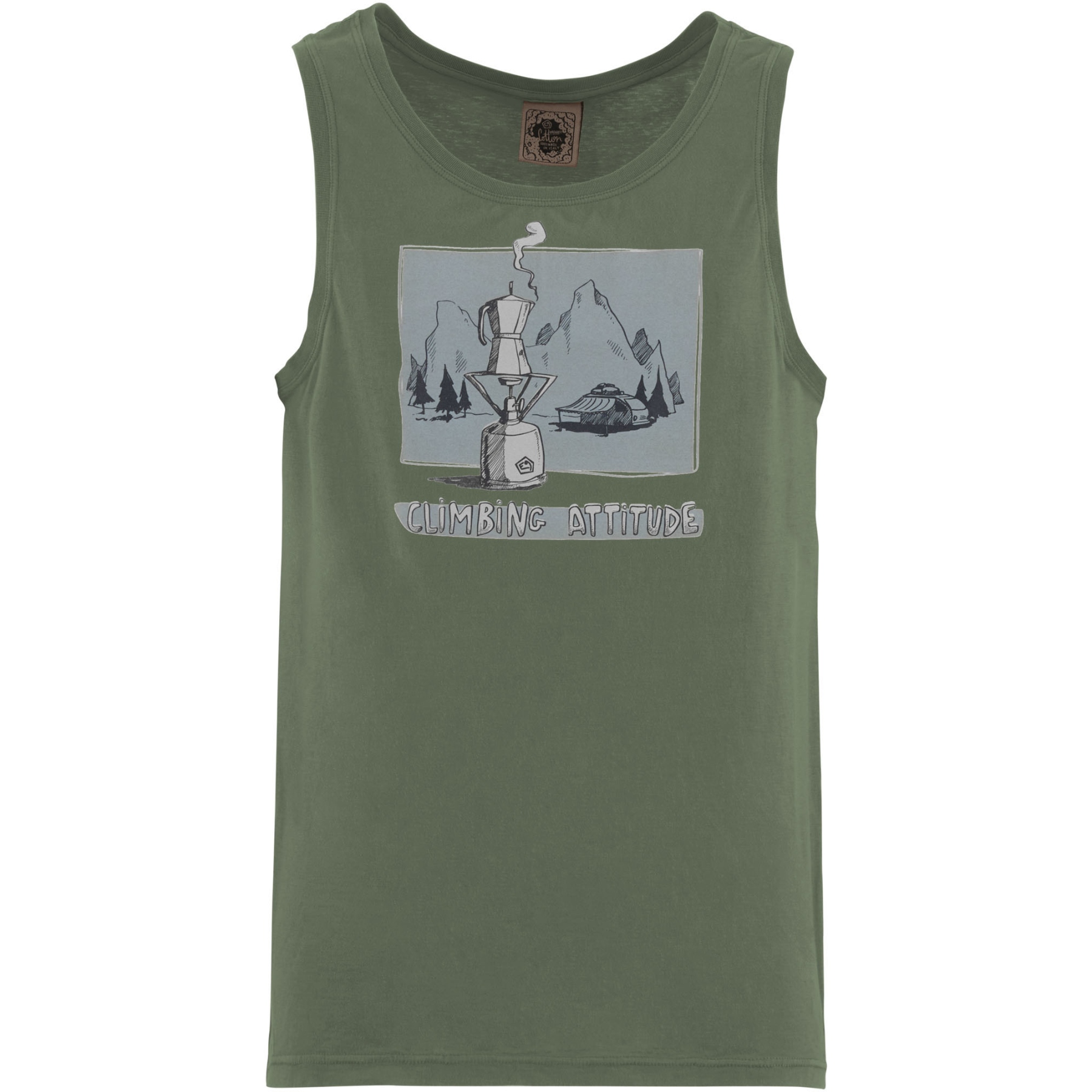 Picture of E9 1Caffe Tank Top Men - Agave