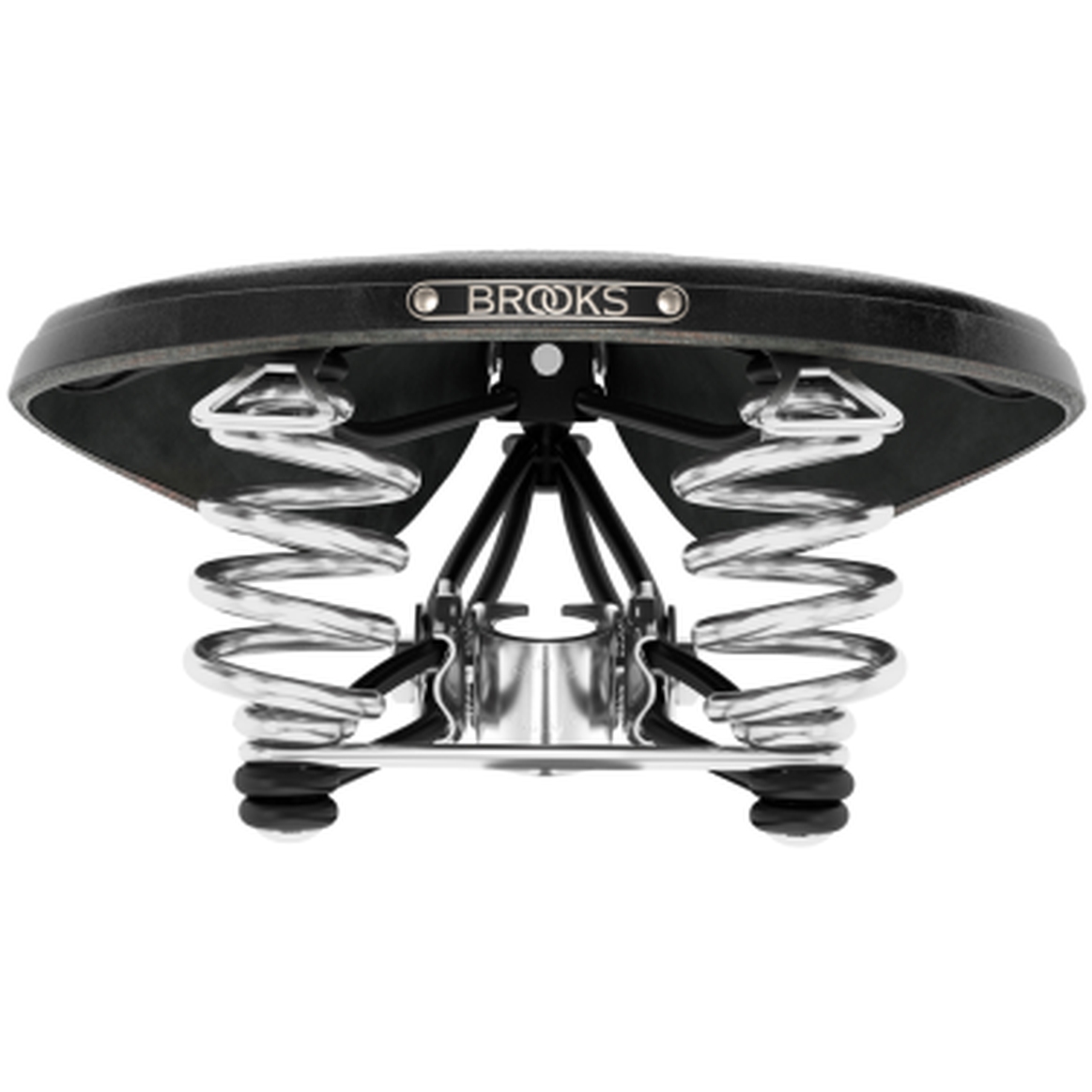 Brooks B66 Bend Leather Saddle - black | BIKE24
