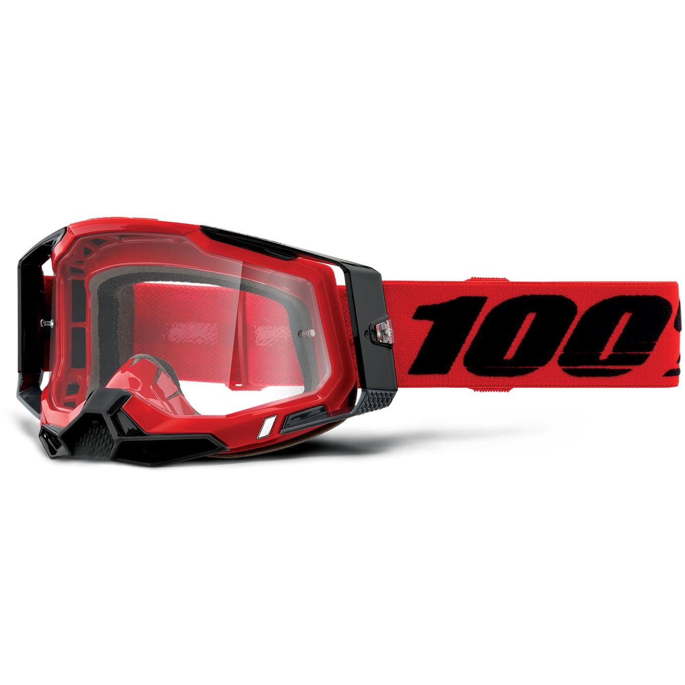Bild von 100% Racecraft 2 Goggle - Clear Lens - Rot