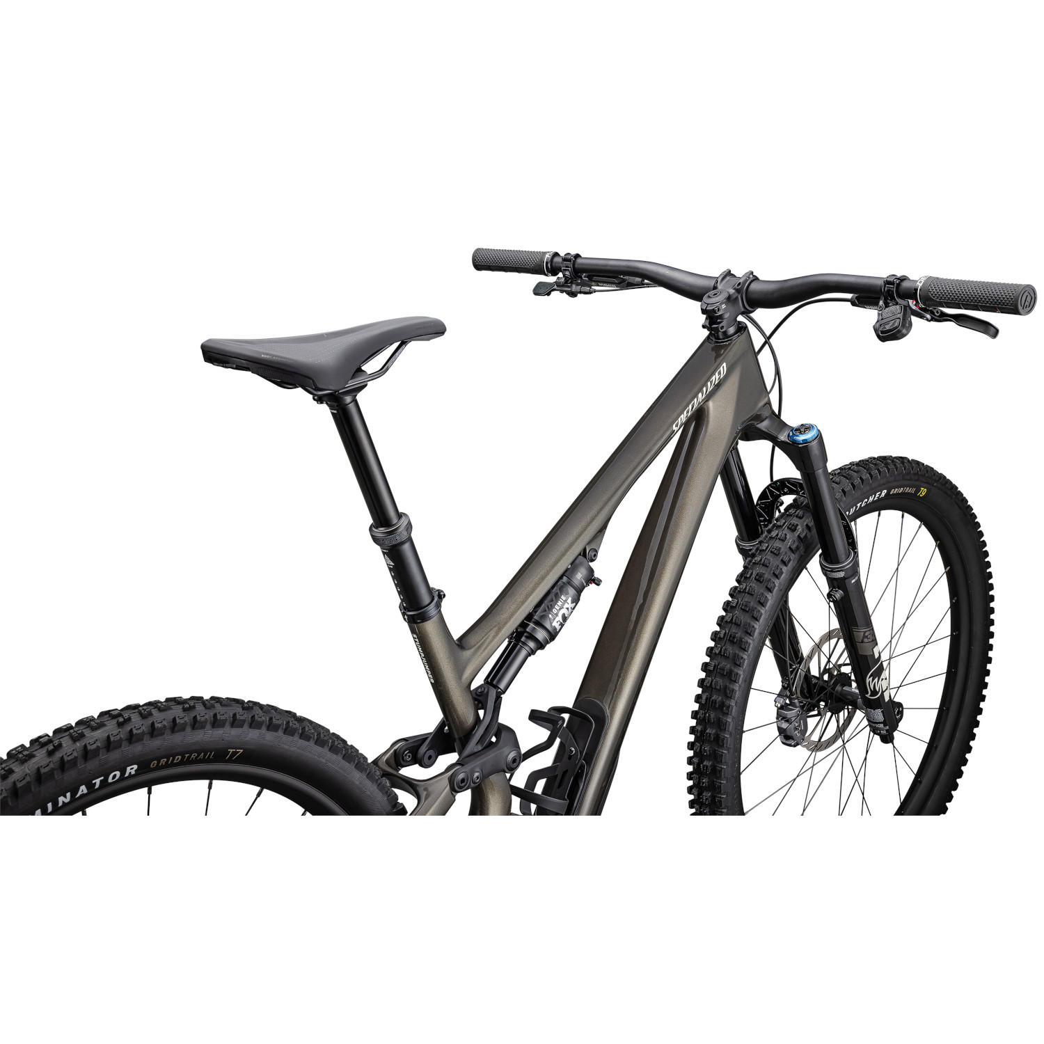 Specialized STUMPJUMPER 15 EXPERT Carbon Mountainbike 2025 gloss gunmetal white mountains