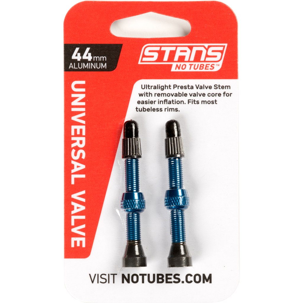 Produktbild von Stan&#039;s NoTubes Universal Tubeless Ventile - 44mm (1 Paar) - blau