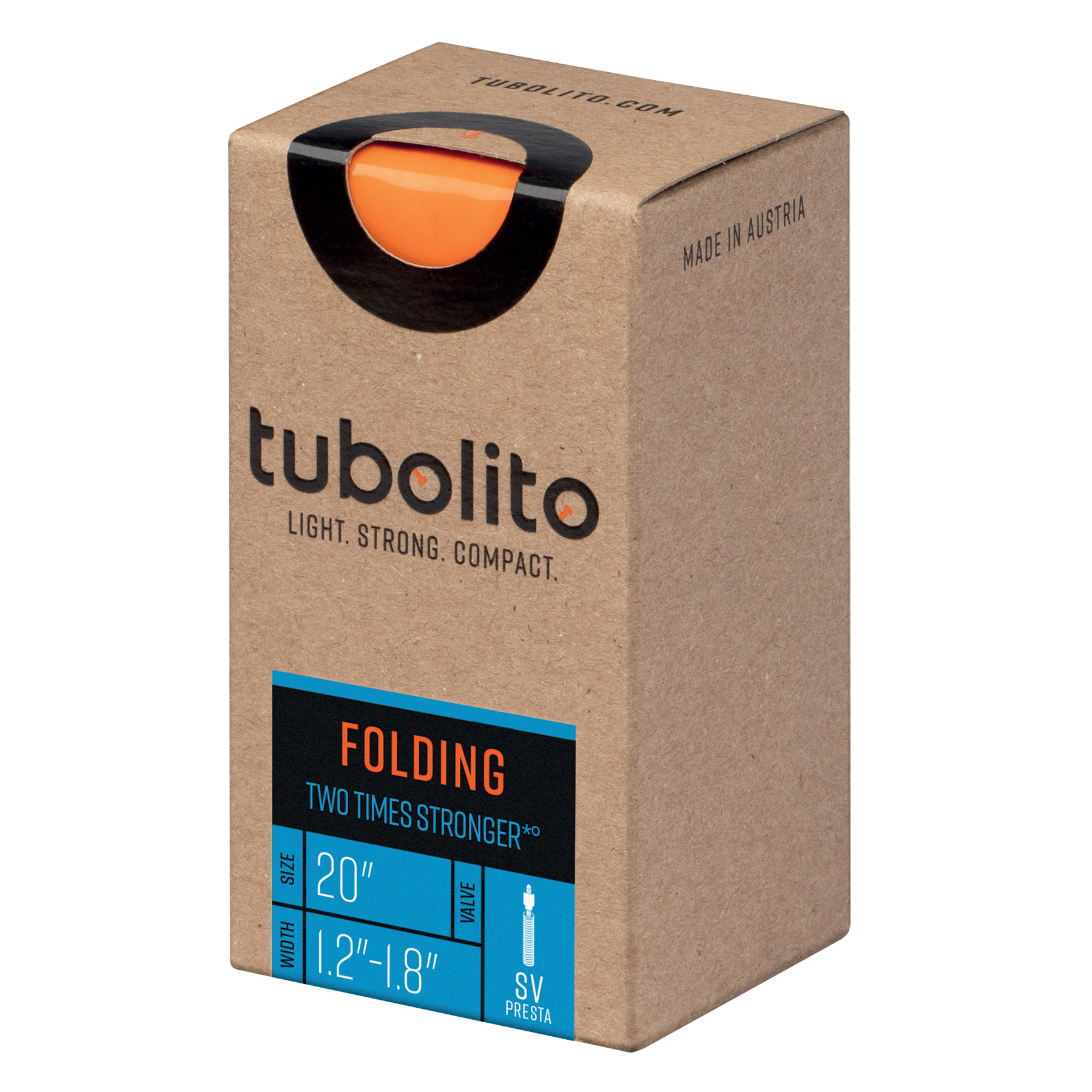 Productfoto van Tubolito Tubo Foldingbike Tube - 20&quot;x1.2-1.8&quot; - Presta - 42mm