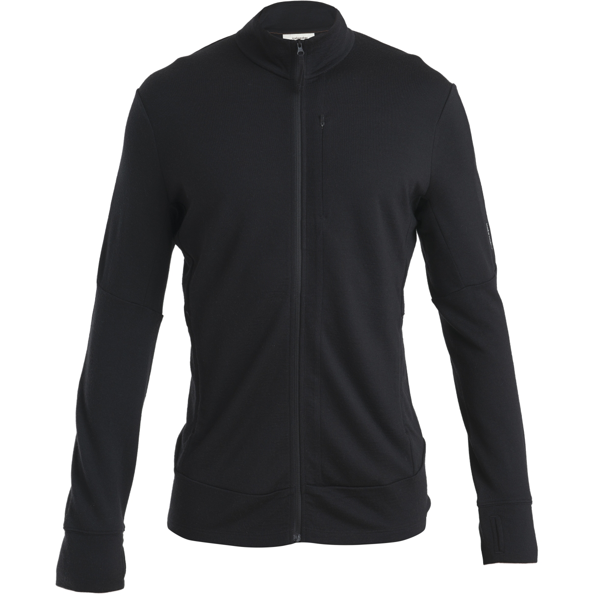 Icebreaker Merino Blend Quantum Hybrid Long Sleeve Zip Hoodie - Woman - Black - Size L