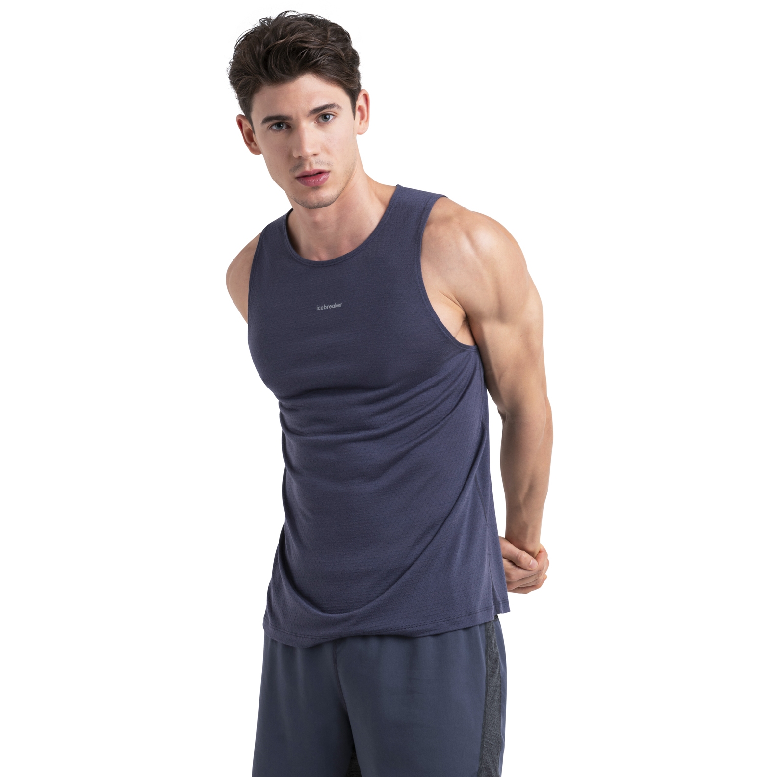 Imagen de Icebreaker Camiseta sin Mangas Hombre - Merino 125 Cool-Lite™ Speed - Graphite