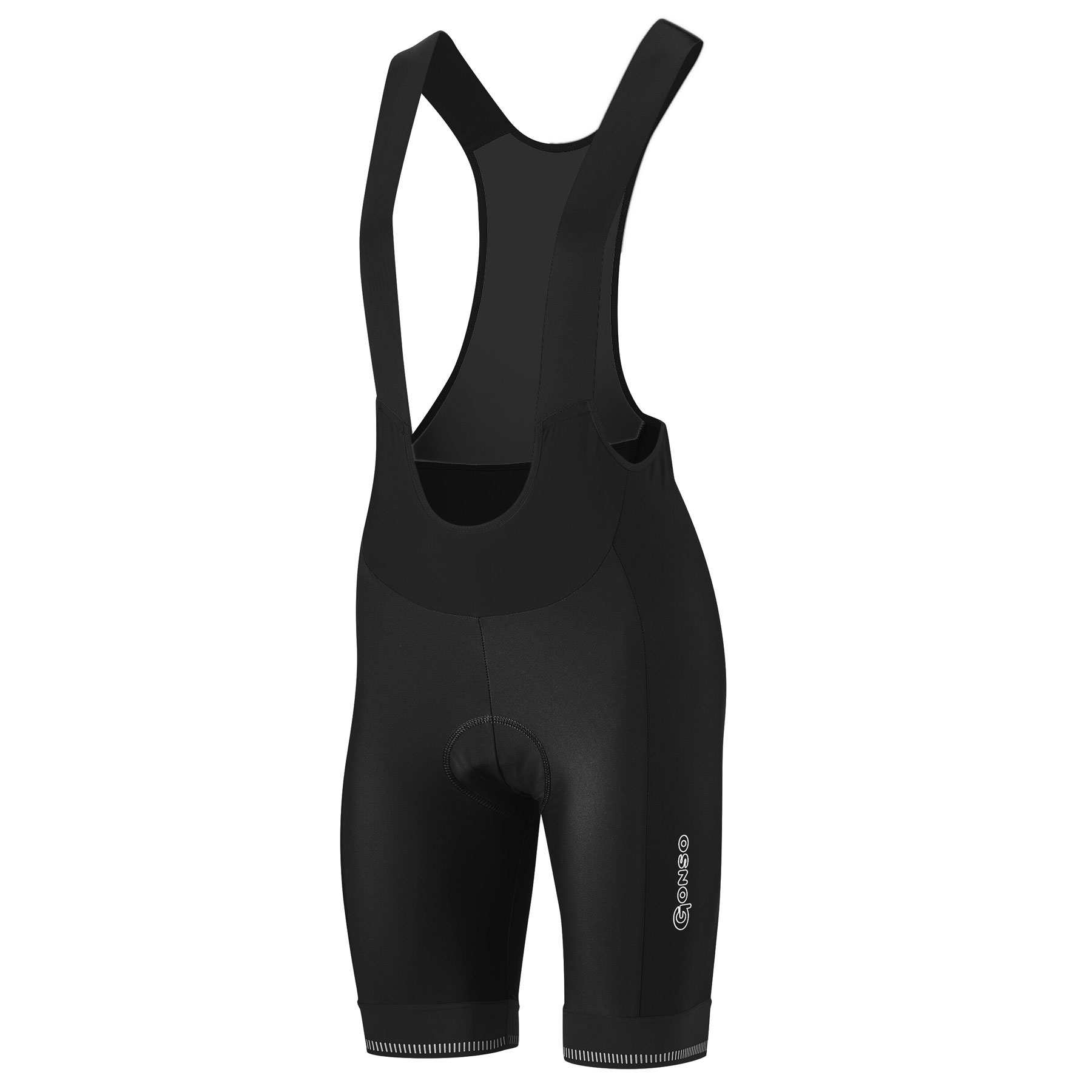 Productfoto van Gonso SITIVO Green Fietsshort met Bretels Dames - Zwart