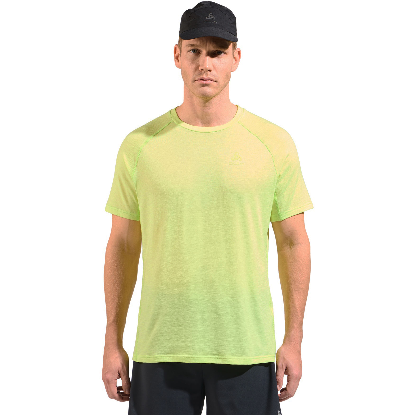 Immagine di Odlo Maglietta Trail Running Uomo - X-Alp Performance Wool 115 - sharp green melange