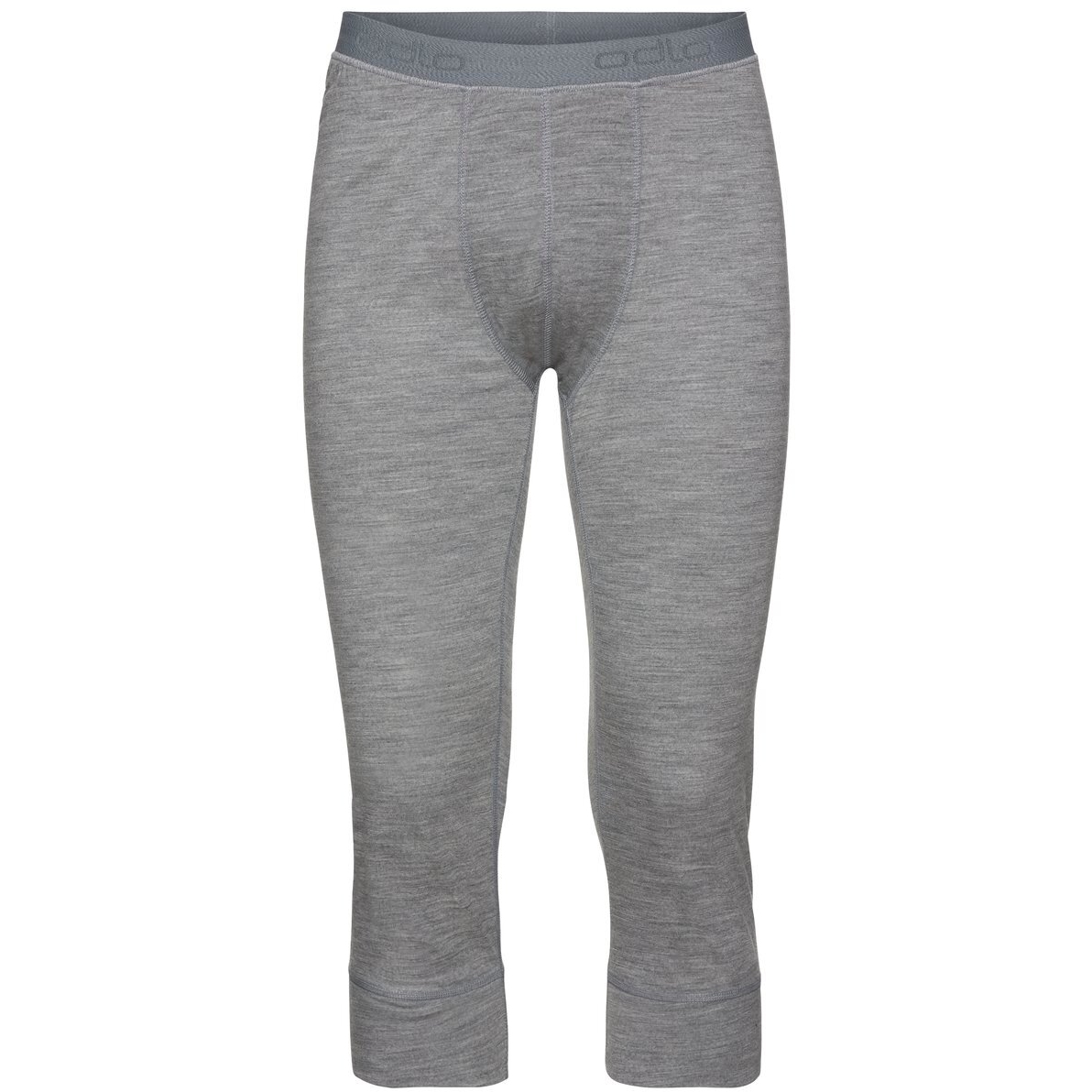 Picture of Odlo Natural 100% Merino Warm 3/4 Base Layer Pants Men - grey melange - grey melange