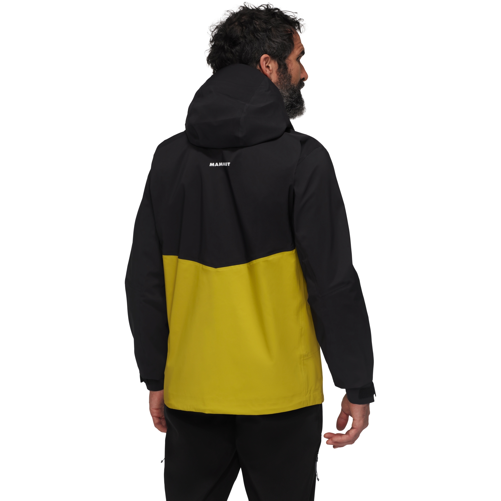 Mammut Chaqueta con Capucha Hardshell Hombre Alto Guide aura-negro