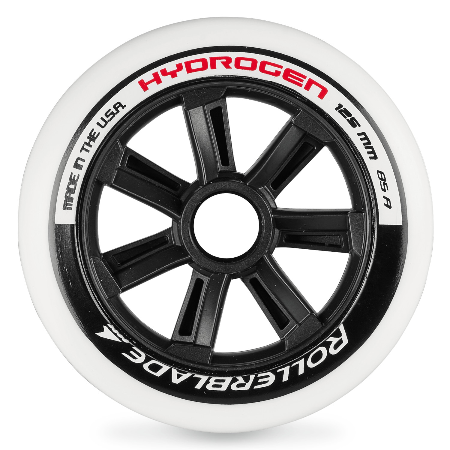 Productfoto van Rollerblade Hydrogen Wheels - 125mm/85A - Pakje van 6