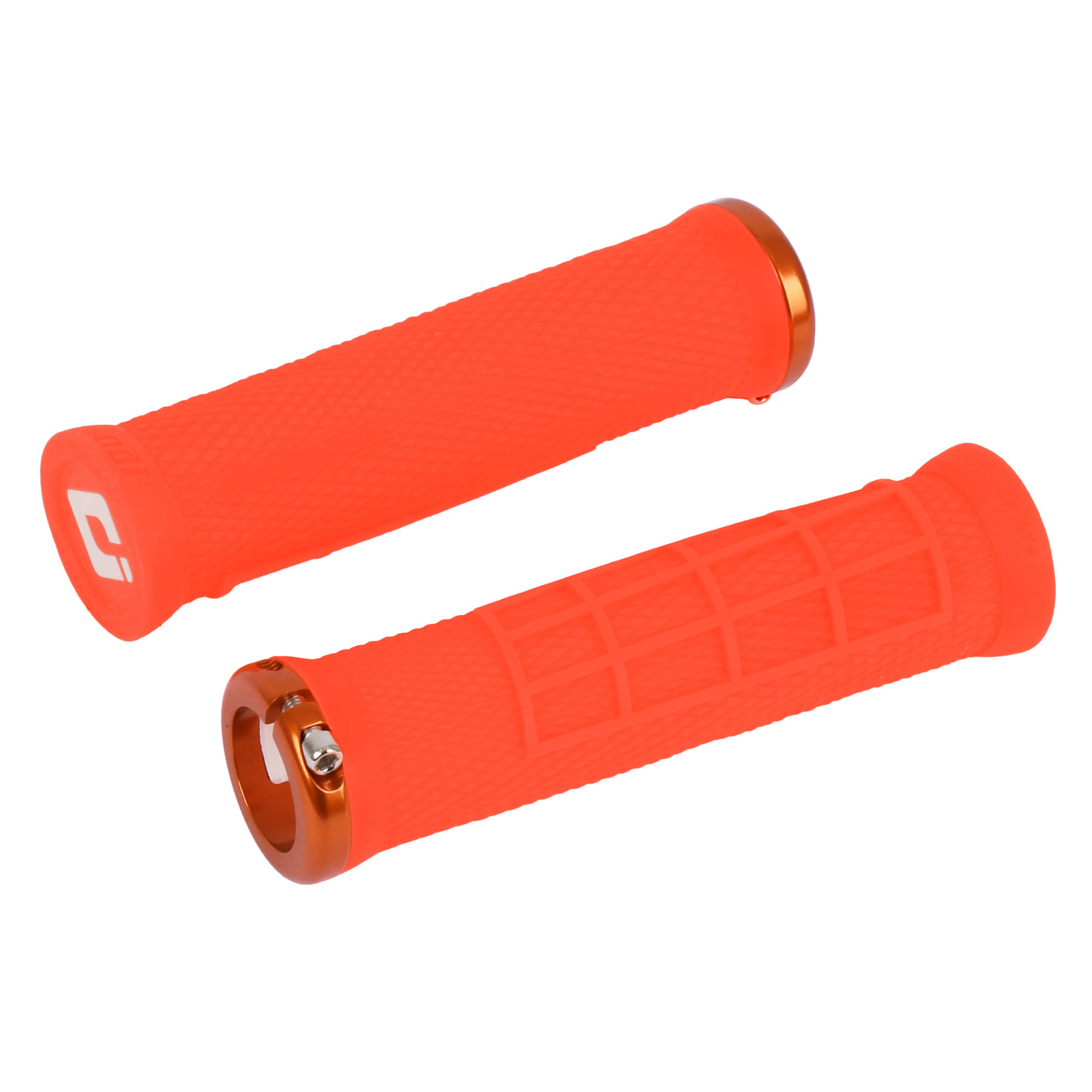 Picture of ODI Elite Flow Lock-On Grips - neon orange/orange