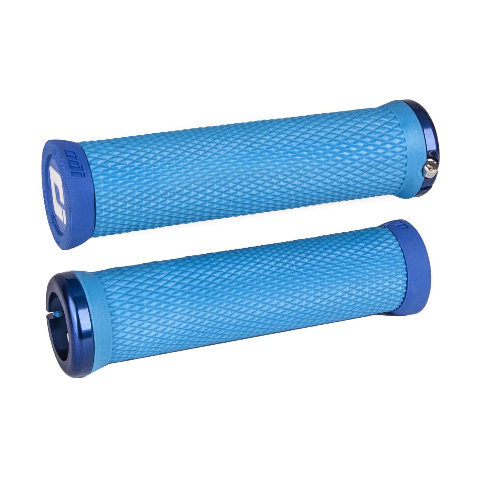 Produktbild von ODI Elite Motion Lock-On Grips MTB Griffe - bright blue/blue