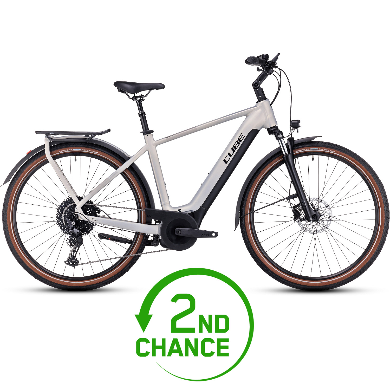 Picture of CUBE TOURING HYBRID Pro 625 - Electric Touring Bike - 2023 - pearlysilver / black - 2nd Choice