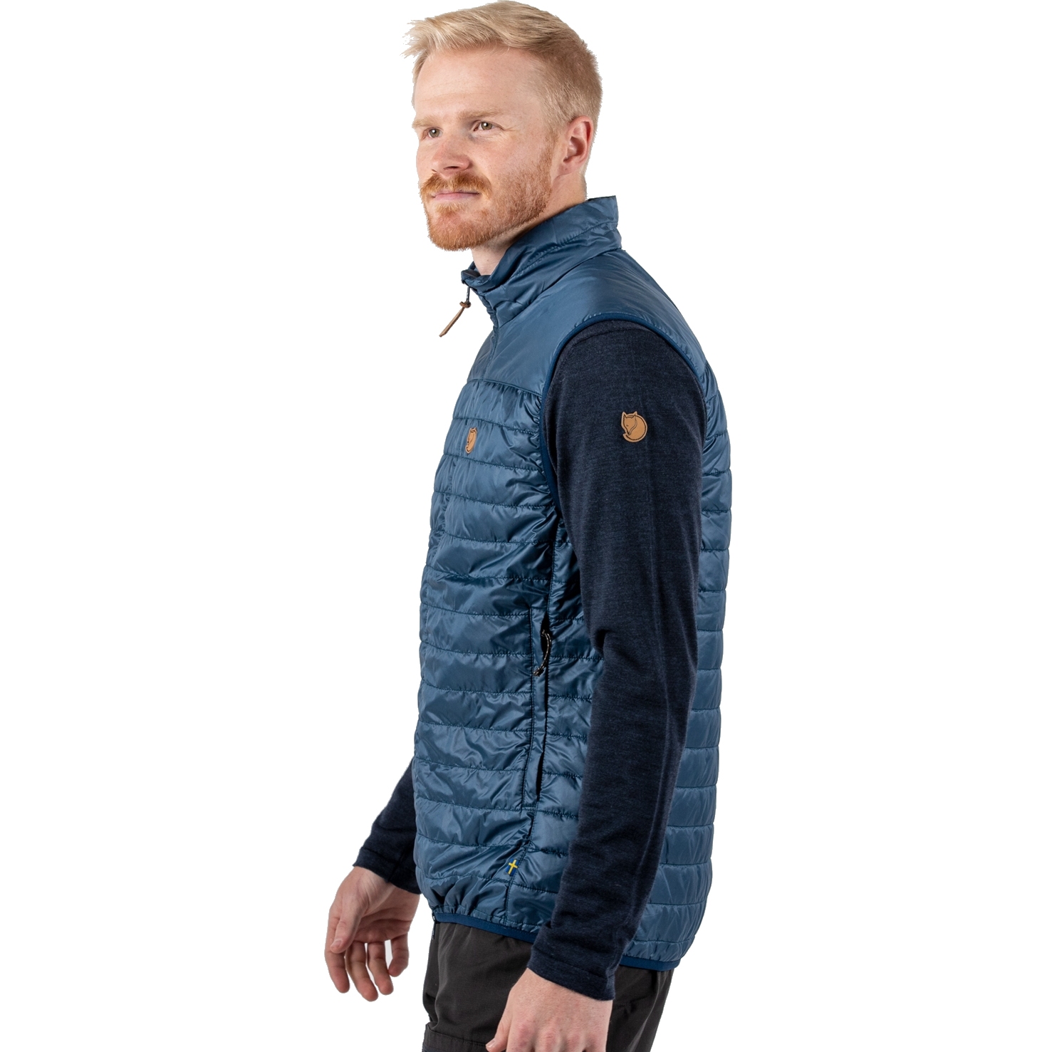Gilet Fjällräven Homme Övik Polaire Zip Pull Black