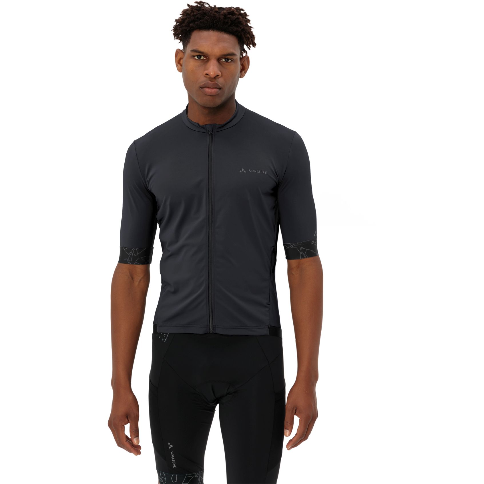 Produktbild von Vaude Kuro Full Zip Kurzarmtrikot II Herren - schwarz