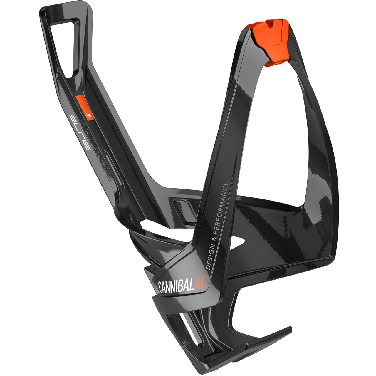 Picture of Elite Cannibal XC Bottle Cage - black /  glossy orange