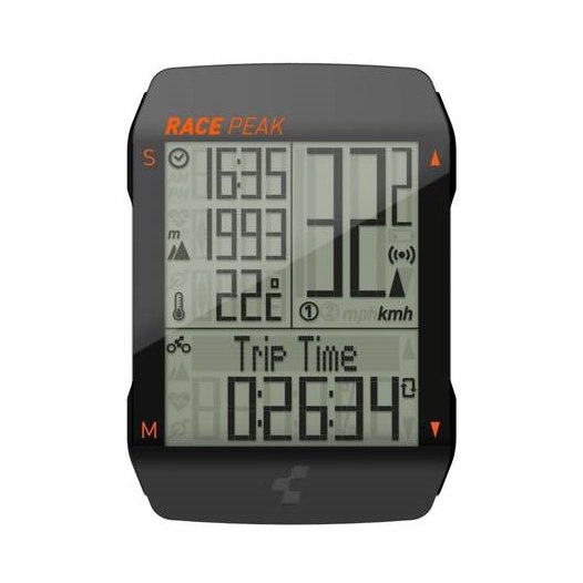 Picture of CUBE Cycle Computer RACE PEAK - black/black